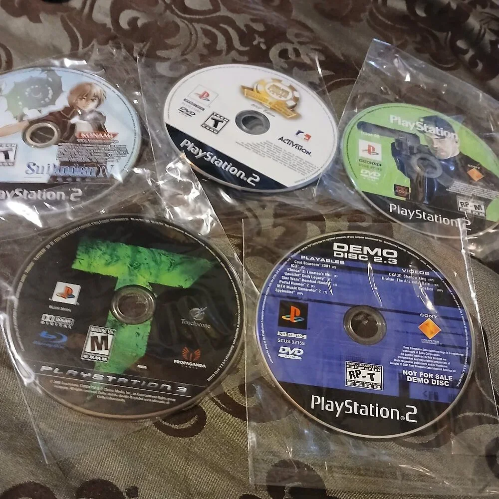 Lot-A 5- ps2 games with out cases disc's only
